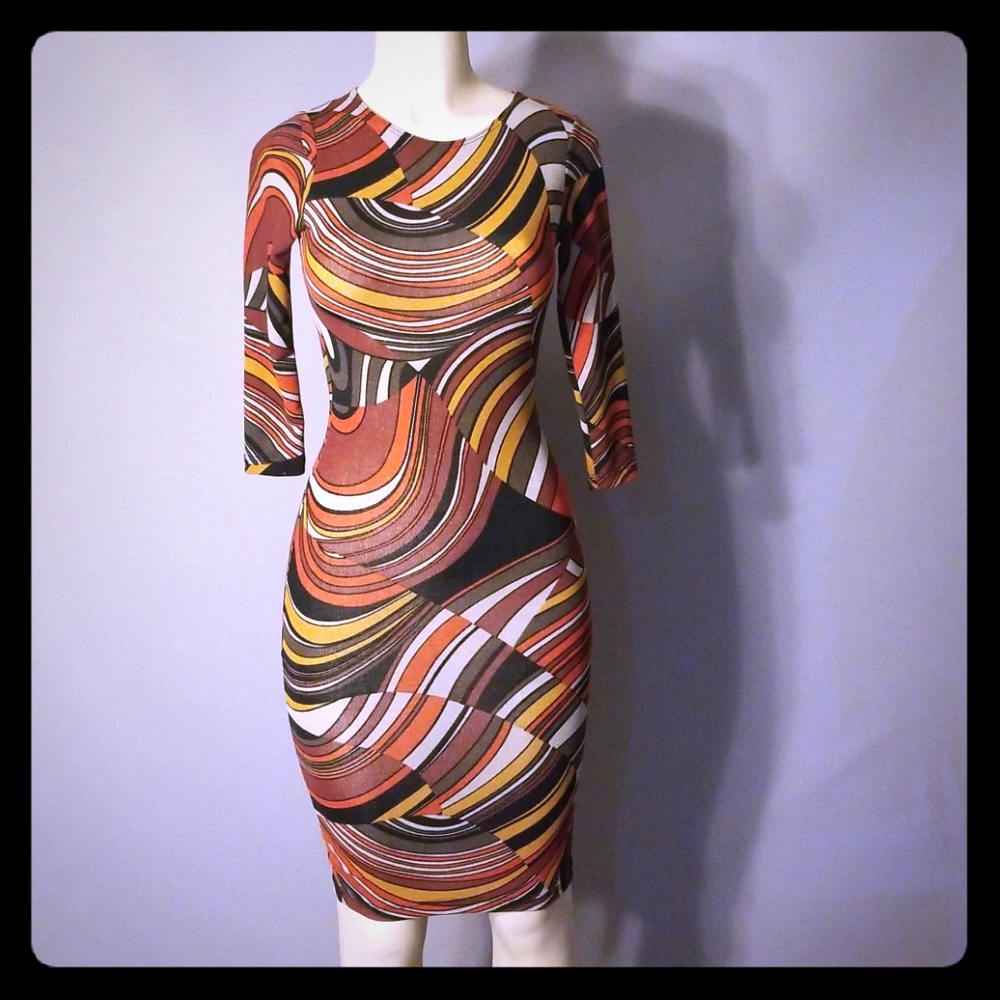 Earthtoned Bodycon Dress